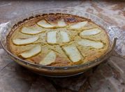 Una foto de flan de manzana