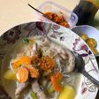 Sop singkong ceker