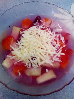 Foto resep Es buah tabur keju