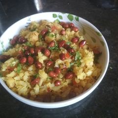 A picture of Peanut poha.