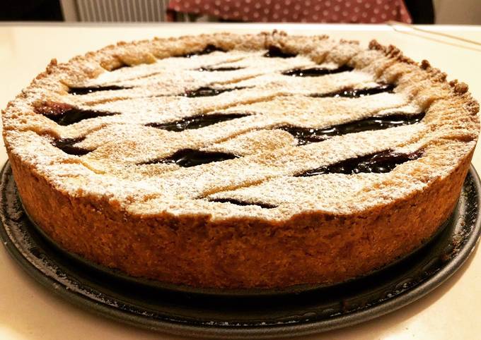 Crostata con confettura di mirtilli 🫐