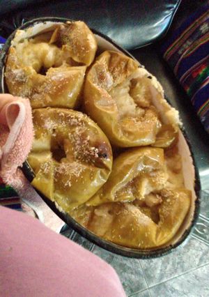 Una foto de Manzanas al horno light