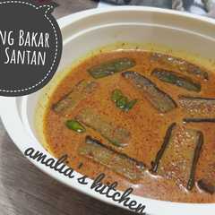 A picture of Terong Bakar Kuah Santan.