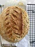 Turmeric Mixed Sesame Sourdough 🍞🌾 (Sourdough Bread with Turmeric, Mixed Sesame, and Herb Powder)