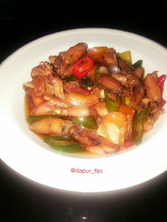 Foto resep Tumis cumi asin