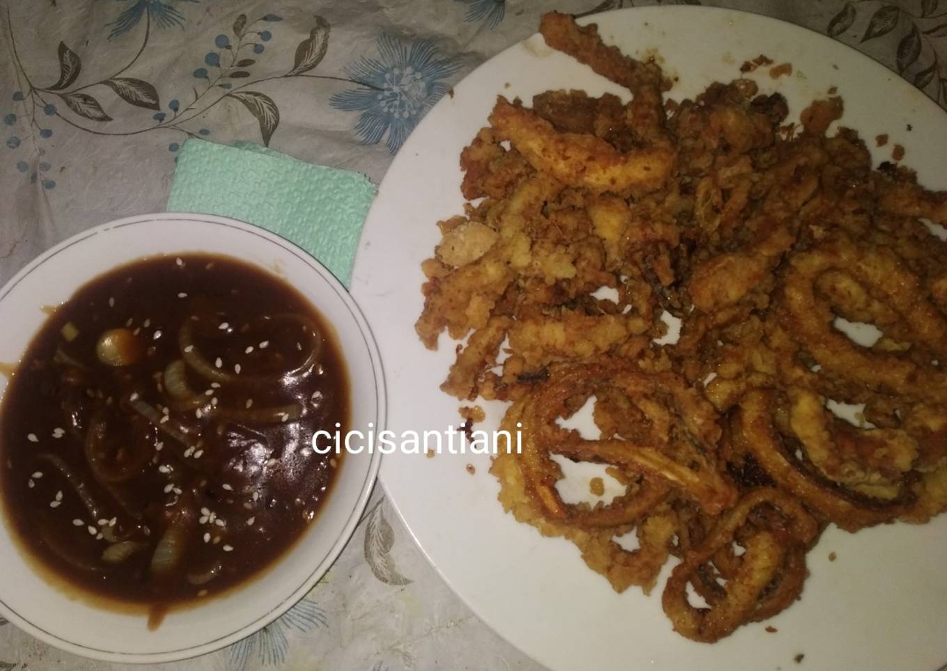 Cumi dengan lada hitam renyah