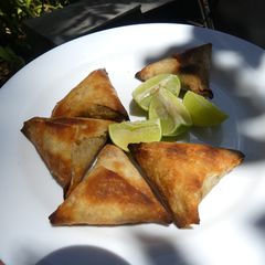 A picture of Charcoal Oven Baked Samosa.