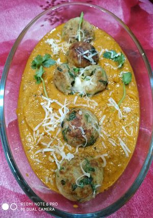 च़ीज नगेट्स करी (Cheese nuggets curry recipe in Hindi) रेसिपी मुख्य फोटो