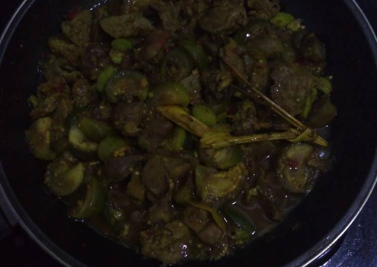Hati ayam peterong bumbu kuning