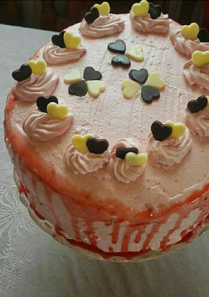 Egyszerű eper torta recept fotója
