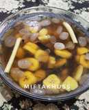 Setup pisang, kolang kaling nanas