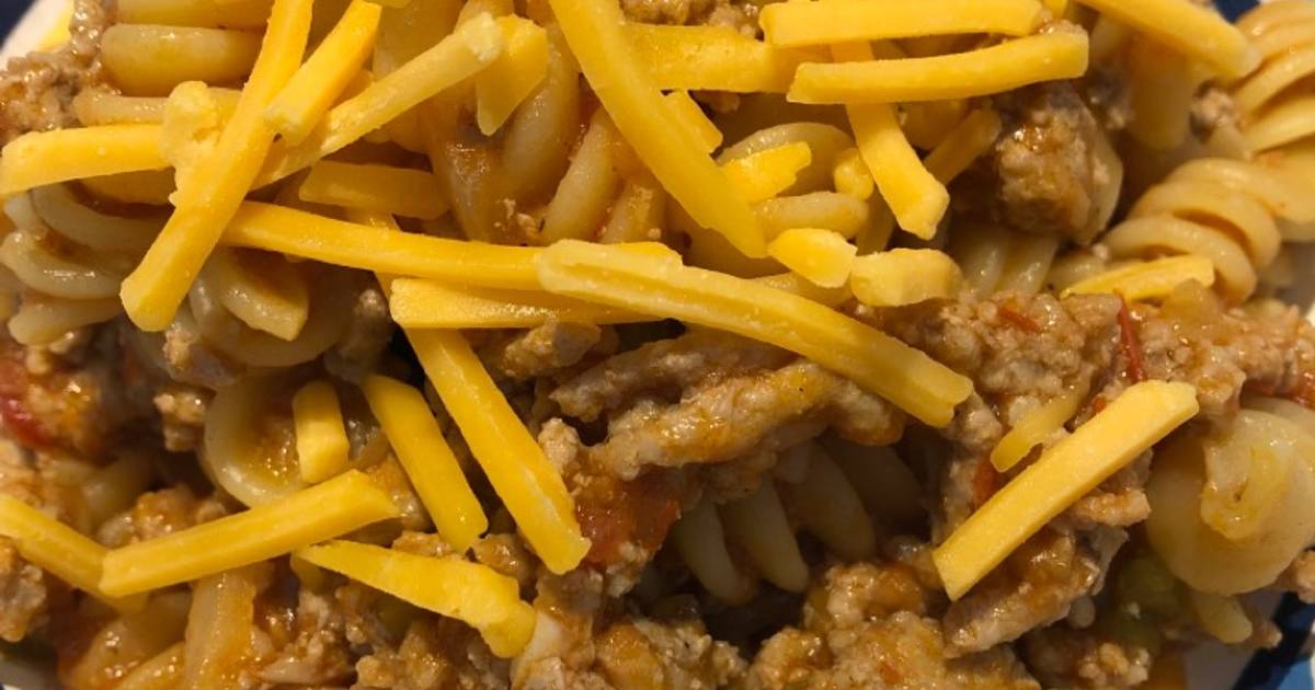 One Pot Ground Turkey 🦃 Rotini Recipe by Crock Pot Girl 🤡 Cookpad