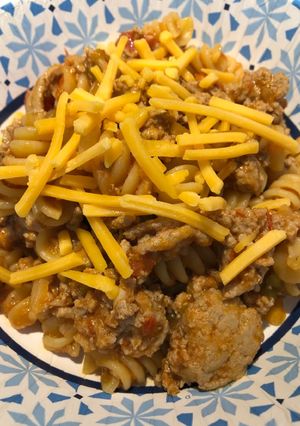A picture of One Pot Ground Turkey 🦃 Rotini.