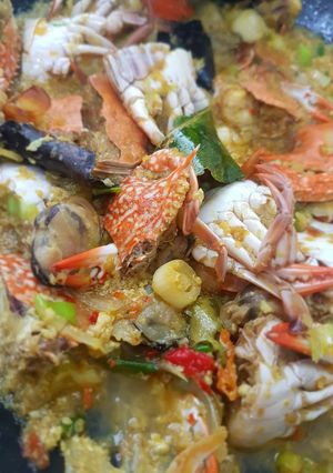 Foto resep Kepiting kerang saos padang