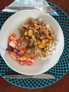 A picture of Tomato and olive salad.