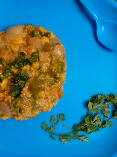 A picture of Veggie oats masala.