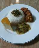 SP.0537 - Gà Ram Cà Ri - Chả Hấp - Cà Tím Nướng Xốt Mắm Ớt