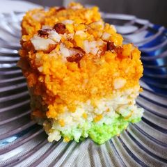 A picture of Tri color sweet.
