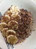 Avena con cacao y plátano
