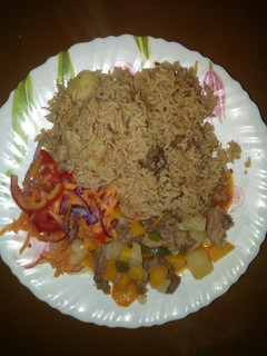 A picture of #Pilau Contest &Beef Stew.