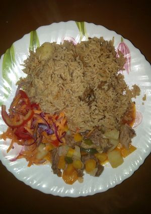 A picture of #Pilau Contest &Beef Stew.
