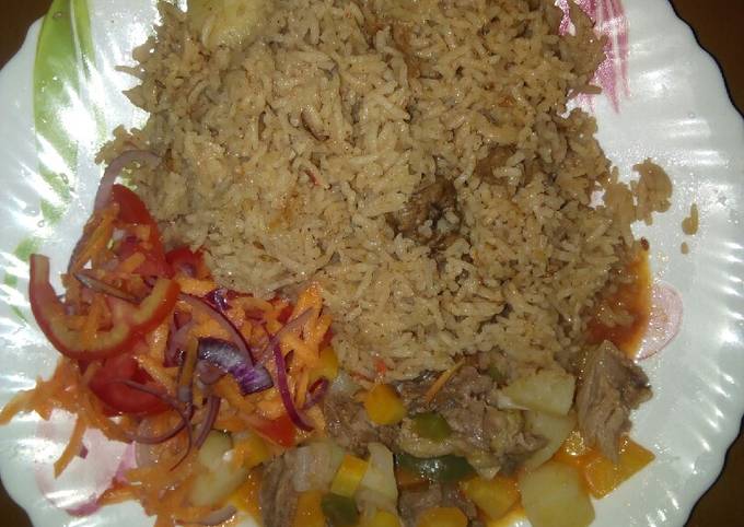 Easiest Way to Prepare Ultimate #Pilau Contest &amp;Beef Stew