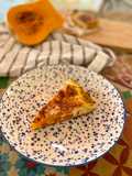 Quiche de calabaza, cebolla y romero
