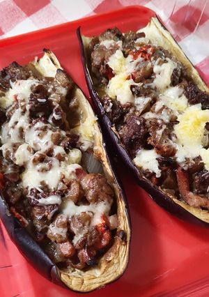 Une photo de Aubergines farcies