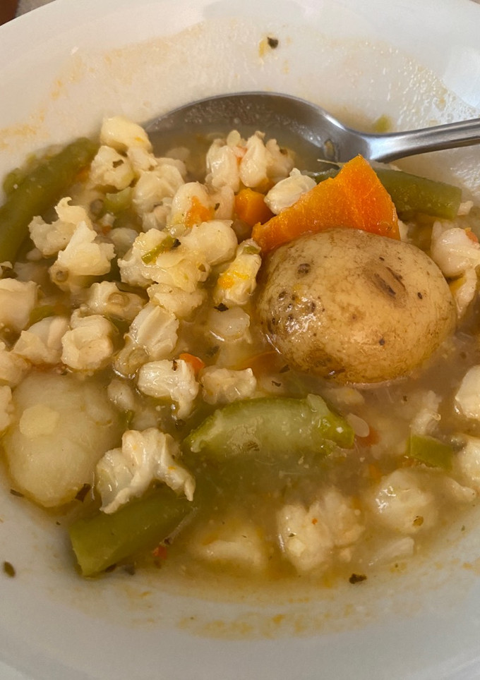 Una foto de Pozole de verduras