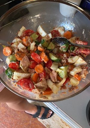 Une photo de Salade thon