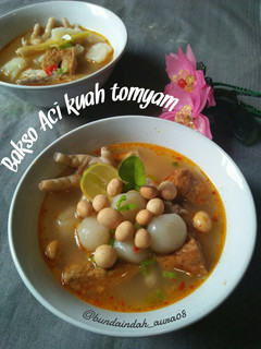 Foto resep Bakso Aci kuah Tomyam