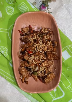 Foto resep Oseng Tempe dan Ikan Teri