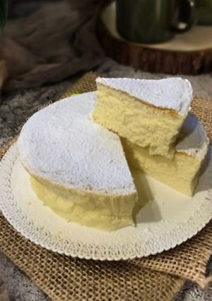 A picture of Japanese Soufflé Cheesecake (Flourless and Sugar-Free).
