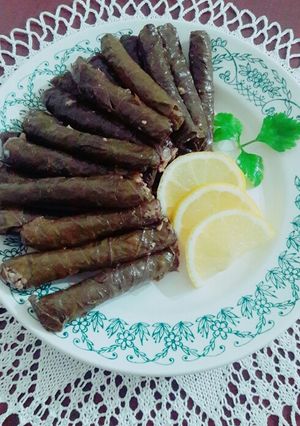 صورة لوصفة دولمة تركية (يبرك)
