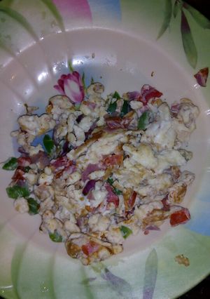 A picture of Scrambled omelet.