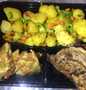 Easy Steps to Prepare Recipe Stir fry potatoes,egg rolls&amp;grilled chicken that is Perfect, Tasty}