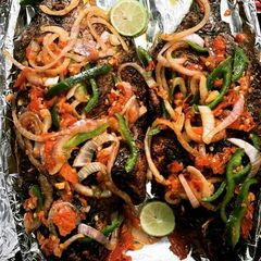 A picture of Grilled fish.