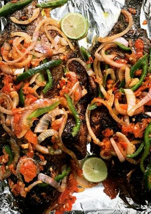 A picture of Grilled fish.
