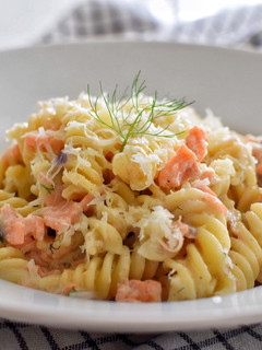 Foto principal de Pasta con Salmón ahumado y Nata |DarixLab