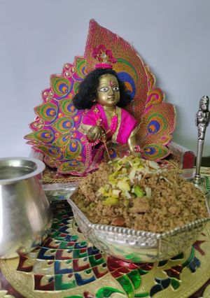 पंजीरी Dhaniya + Ajwain Panjeeri recepie in hindi) रेसिपी मुख्य फोटो
