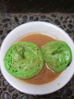 Foto resep Serabi pandan kuah kinca