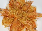 กุ้งขาวทอดโรยกระเทียมเจียว | Fried Shrimps with Fried Garlic