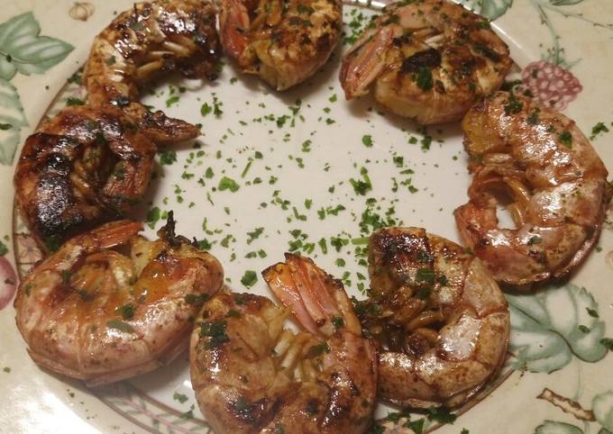 Steps to Prepare Mario Batali Sticky balsamic glazed king prawns