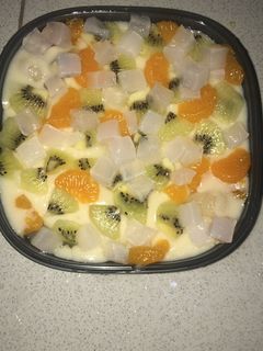 Foto resep Puding susu buah
