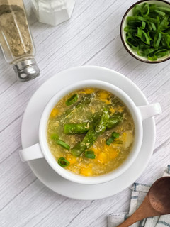 A picture of 41. Simple Asparagus Corn Soup.