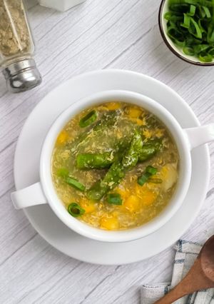A picture of 41. Simple Asparagus Corn Soup.