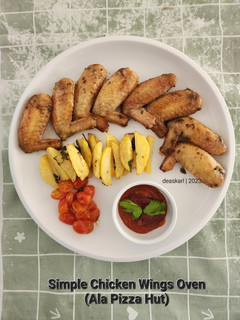 Foto resep Simple Chicken Wings Oven (Ala Pizza Hut)