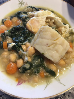 Una foto de Potaje de Vigilia, receta familiar de mi madre y mi hermana Lola