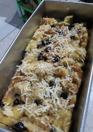 Foto resep Puding Roti panggang #seninsemangat