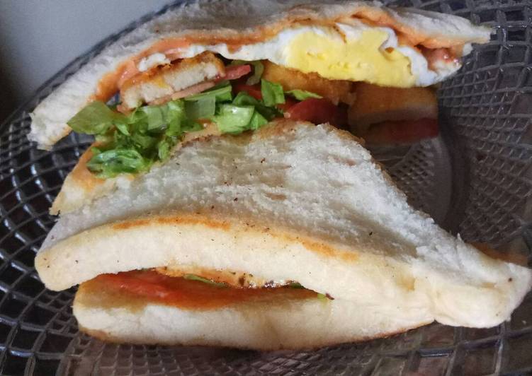 Resep Chicken Nugget &amp; Egg Sandwich Simple yang Enak Banget